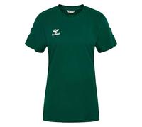 Hummel, hmlGO 2.0 Chevron - Maglietta da Donna, Taglia S/S, Colore: Verde eterno, XL