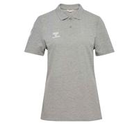 Hummel, hmlGO 2.0 Chevron - Polo da Donna, Colore Grigio, Taglia XS