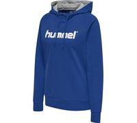 hummel Hmlgo Cotton Logo Hoodie, Felpa con Cappuccio Donna, Blu True, M