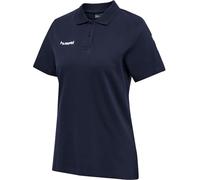 Polo donna in cotone Hummel Go Bleu S