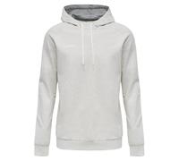 hummel HmlGO - Felpa con Cappuccio in Cotone, Motivo Egret Melange, 128
