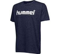 hummel Hmlgo Logo In Cotone Maglietta, Uomo, Blu (Marino), XL