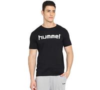 hummel Hmlgo Logo In Cotone Maglietta, Uomo, Nero, S