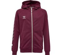 hummel Hmlmove Grid - Felpa con Cappuccio e Cerniera in Cotone, Unisex per Bambini