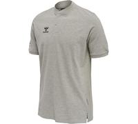 hummel hmlMOVE Grid Polo - Polo Uomo, Grey Melange, S -