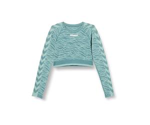hummel Hmlmt Saga Seamless Crop T-Shirt LS Maglietta Donna