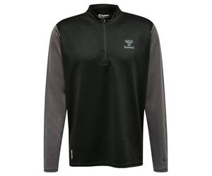 hummel, hmlONGRID 1/2 Zip Poly Sweat, Jet Black/Forged Iron, 2XL