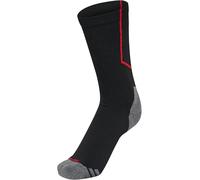 hummel, hmlPRO TRAINING SOCKS LOW, BLACK/TRUE RED, 39/42