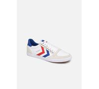 HUMMEL SLIMMER STADIL LOW, WHITE/BLUE/RED/GUM, 45 EU