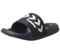 hummel, Larsen Slipper, Scarpe da Spiaggia e Piscina, Unisex - Adulto, Blu (Dress Blue/white), 45 EU
