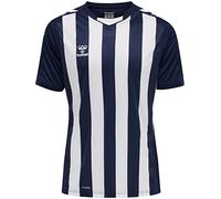 Hummel Core Xk Striped Short Sleeve T-shirt Blu XL Uomo