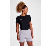 hummel Maglietta Donna Scollo Rotondo Logo Ricamato Regular Fit Sportivo
