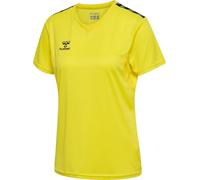Hummel Authentic Pl Short Sleeve T-shirt Giallo XS Donna