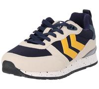 hummel Monaco 86 CC, Scarpe da Ginnastica Unisex-Adulto, Bianco Blu Marino, 38 EU