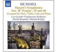 Hummel: Mozart's Symphonies, Vol. 1 - Nos. 38 'Prague', 39 and 40 (arranged for flute, violin and piano) by Grodd (2013-08-03)