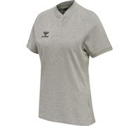 Hummel Move Grid Short Sleeve Polo Grigio XL Donna