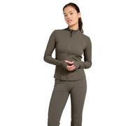 Hummel Prima Rib Full Zip Sweatshirt Verde,Grigio L Donna