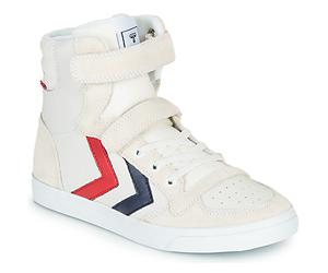 hummel Scarpe bambini SLIMMER STADIL LEATHER HIGH JR in Bianco 32