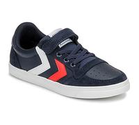hummel Scarpe bambini SLIMMER STADIL LEATHER LOW JR in Blu 28