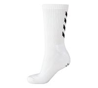 Hummel Set di 3 calzini in grigio, rosso o blu - Reflector Fundamental Calze con supporto per piede - Calze sportive per il tempo libero e sport Bianco bianco