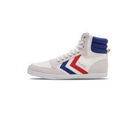 Hummel Sneaker Slimmer Stadil High Unisex Bianco Blu Rosso Gum 38 EU
