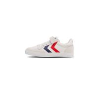 Hummel, Slimmer Stadil Leather Low Jr, Scarpe Da Ginnastica Basse, Unisex - Bambini E Ragazzi, Bianco (White 9001), 37 Eu