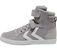 hummel Slimmer Stadil Pelle Alta Jr, Sneaker a collo alto Unisex - Bambini e ragazzi, Lega, 36 EU
