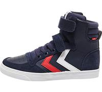 hummel Slimmer Stadil Pelle Alta Jr, Sneaker a collo alto Unisex - Bambini e ragazzi, Peacoat, 31 EU