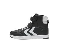 hummel Sneaker Unisex per Bambini Stadil Light Quick High Jr, Nero Bianco 214 527 2114, 28 EU