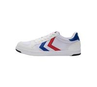 hummel, Stadil Light Canvas, Scarpe da ginnastica, Unisex - Adulto, Bianco/Blu/Rosso, 43 EU