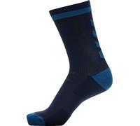 hummel Unisex - Adulto ELITE INDOOR SOCK LOW PA Calzino, DARK SAPPHIRE/BLUE CORAL, 35-38
