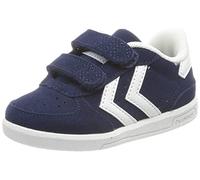 hummel Vittoria Scamosciata II, Scarpe da Ginnastica Unisex-Bambini, PEONIA Blu Marino, 21 EU