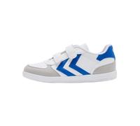 hummel Vittoria, Scarpe da Ginnastica Unisex-Bambini, Bianco Blu, 21 EU