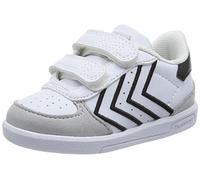 hummel Vittoria, Scarpe da Ginnastica Unisex-Bambini, Bianco Nero, 19 EU