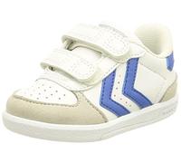 hummel Vittoria, Scarpe da Ginnastica Unisex-Bimbi 0-24, Bianco Blu, 19 EU