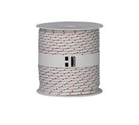 Hummelt® SilverLine-Rope corda in poliestere 6mm 50 m bianco/rosso su rotolo