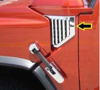 Hummer H2 2 pezzi Griglia prese d'aria parafanghi laterali in abs cromo