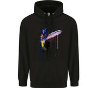 Hummingbird Acquarello Uccello Bambini Felpa con Cappuccio