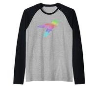 Hummingbird Bird Watcher Flower Wildlife Nature Nectar Maglia con Maniche Raglan