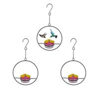 Hummingbird Feeder - Casetta per uccelli da esterni, 3 x Garden Hummingbird Food Feeder | Formiche e Uccelli - - Contenitore per cibo per Robin, passeri