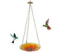 Hummingbird Feeder, Elegant Flower Design Food Tray, Decorative Outdoor Bird Feeder, Attracts Hummingbirds and Enhances Garden Beauty, Easy to Backyard Feeding Accessory for Patio Lightweight and Por