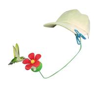 Hummingbird Feeder, Hat Clip Bird Feeder, 13.78in Flower Shaped Decoration, Lightweight & Easy to Carry, Outdoor Feeding Station for Backyard, Park, Camping, Birdwatching, Hunting, Travel, Fishing