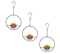 Hummingbird Feeder, Outdoor - 3X Garden Feeding Station, For Sparrows | Ant And Bee Proof Pet Bird Accessories Food Container,Robins, Sparrows