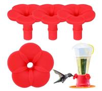 Hummingbird Feeder Replacement - Flowers 4 Pieces Flower Shape Bird Food