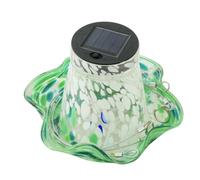Hummingbird Feeder, Wild Bird Feeders Solar Powered, Stained Glass Solar Decorations for Garden Lawn Ornaments, Backyard Patio Outdoor Feeding Supplies, 22x45cm