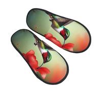 Hummingbird Flowers Paradise Pattern Pantofole Casual Pantofole Da Casa Comode Scarpe Da Casa Per Hotel Spa Sauna L