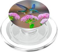 Hummingbird Gift Bird Flower Colorful Wildlife Nature Nectar PopSockets PopGrip per MagSafe