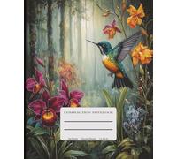 Hummingbird in Rainforest Composition Notebook: A Beautiful College-Ruled Notebook Featuring a Vibrant Hummingbird and Tropical Rainforest Scene