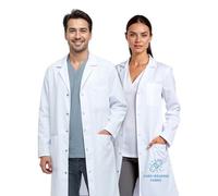 Hummingbird Labwear Parker Button Camice medico unisex per donna e uomo, tasche sul petto e sui fianchi, vestibilità classica, chiusura a bottoni a pressione (XL)