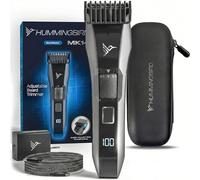 HUMMINGBIRD MK14 BeardMaster - Regolabarba da uomo, quadrante di precisione, regolabile in 20 lunghezze, lama a T in acciaio inossidabile, ricaricabile senza fili, USB-C ricaricabile, impermeabile